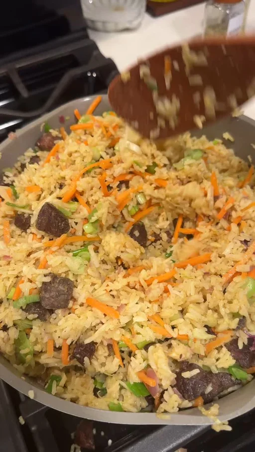Ghanaian Fried Rice With Beef