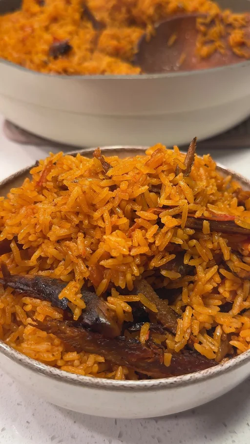 Palm Nut Jollof With Herrings