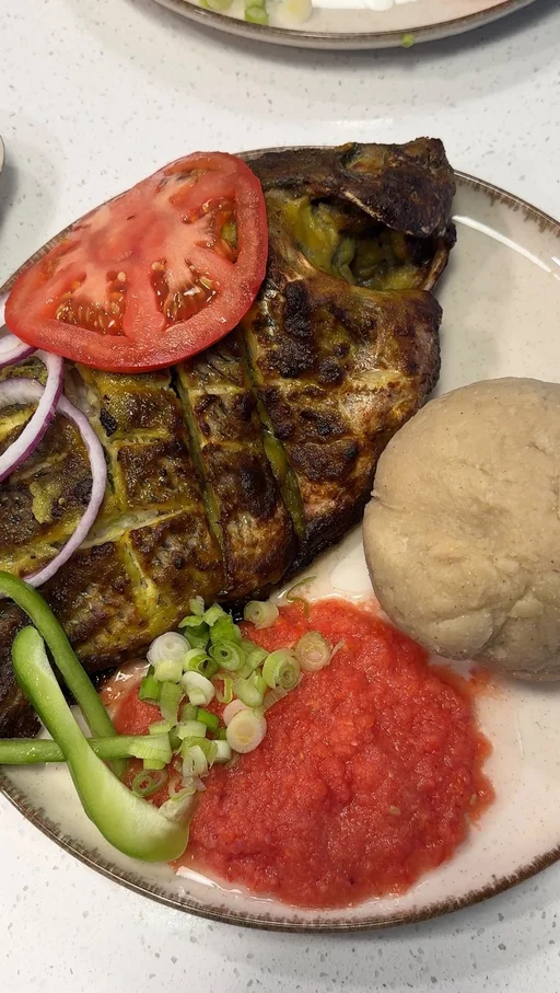 Ghanaian Baked Tilapia With Banku