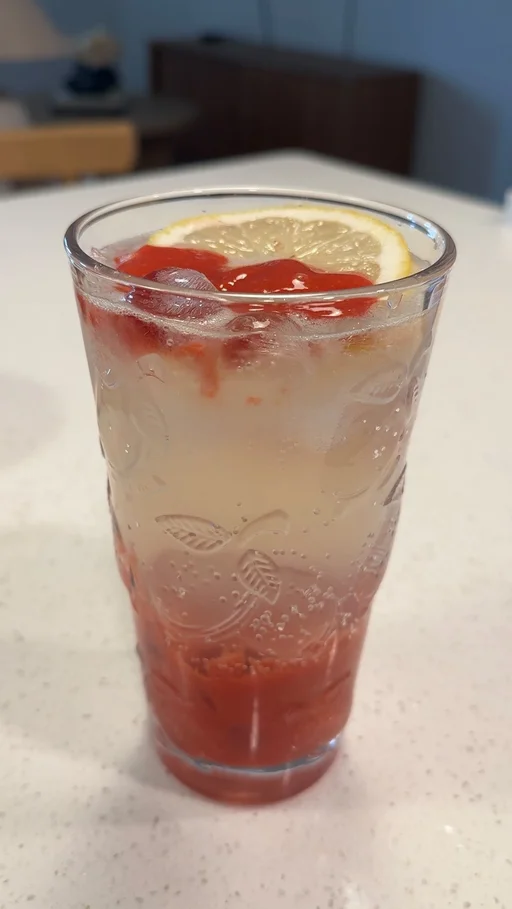 Strawberry Lemonade Soda