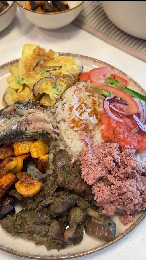 Ghanaian Oil Rice (Angwamo)